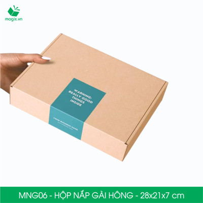 MNG06 - 28x21x7cm - Combo 20 hộp nắp gài hông - Thùng carton đóng hàng 