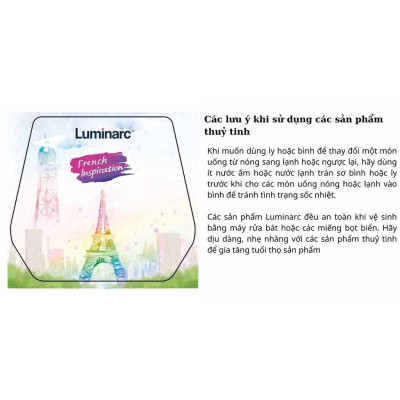 Đĩa Sâu Thủy Tinh Luminarc Diwali Lines 20cm - bộ 6 đĩa - Q1662