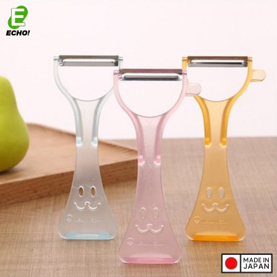 Dụng cụ gọt vỏ trái cây lưỡi bằng thép sắc bén Echo Rappy Peeler - Hàng nội địa Nhật Bản | Made in Japan