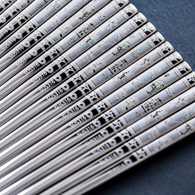 Set 05 đôi đũa inox 304 - 316 DandiHome 2020 chống trơn trượt, sang trọng, tinh tế