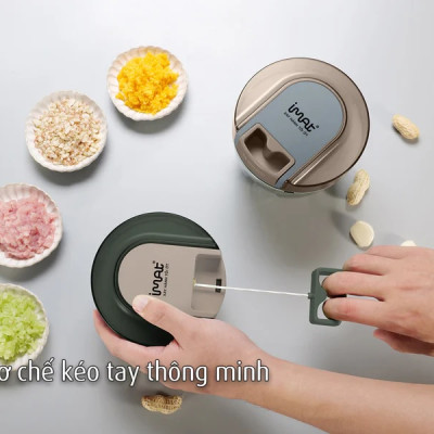 Cối xay tỏi ớt kéo tay iMat