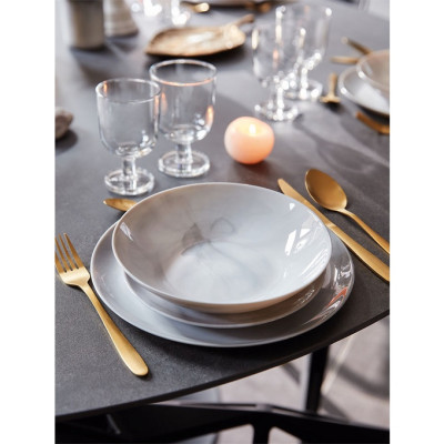 Đĩa sâu thủy tinh Luminarc Diwali Granit Marble 20cm kháng vỡ, chịu nhiệt - 1 cái - P9835