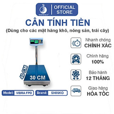 Cân Điện Tử Tính Tiền Vibra FPD - Mặt Bàn Cân 300X400MM