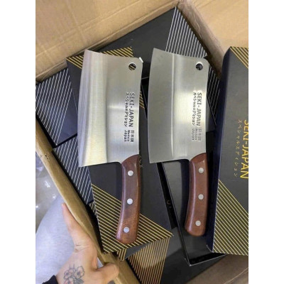 Dao Chặt Xương Cao Cấp Seki Nhật Bản, Dao Làm Bếp Thép Không Gỉ Chắc Chắn Chặt Xương Chặt Gà