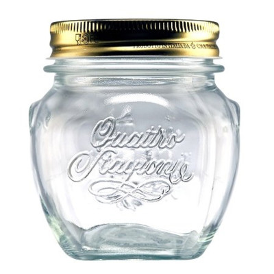 Hũ thủy tinh 300ml Quattro Invetro Ý - Hàng Chính Hãng