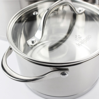 Bộ 3 nồi Inox 304 cao cấp 5 đáy Kalpen Slamer size 16,20,24cm chuẩn Đức - Hàng chính hãng