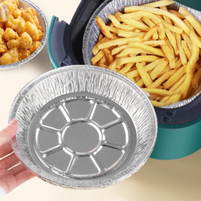       Set 10 khuôn giấy bạc lót nồi chiên không dầu, khay dĩa giấy bạc đa năng chống thấm, chịu nhiệt G419-Diabac-10