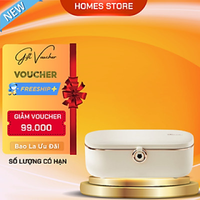 Hộp Cơm Điện Giữ Nhiệt, Tự Hâm Nóng Và Nấu Chín Đa Năng 2 Ngăn SB-HC09L Dung Tích 0.9 LÍT Công Suất 75W - Hàng Chính Hãng