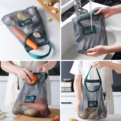 Túi Lưới Treo Tường Đựng Đồ Đa Năng Nhà Tắm- Nhà Bếp- Giỏ Đựng Hành Tỏi, Đồ Khô, Vật Dụng Cá Nhân, Gọn Gàng Cho Nhà Bếp. TakyHome 5252