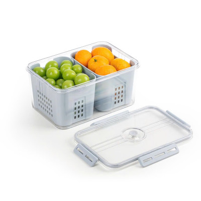 Bộ hộp rổ trong HOKORI nhựa VIỆT NHẬT cao cấp - 2 ngăn, 3 ngăn, tách nước - Thực phẩm tủ lạnh - Hàng Việt Nam