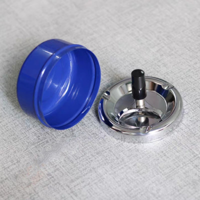 (HÀNG CAO CẤP) Gạt Tàn Thuốc  bằng Inox không gỉ Cao Cấp Loại Nhấn giúp không bay tàn khi dùng Quạt tiện dụng sạch sẽ dễ lau rửa- Gạt Tàn Inox 