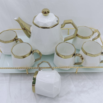 BỘ ẤM CHÉN KÈM KHAY PHA TRÀ CÀ PHÊ PHONG CÁCH BẮC ÂU HIỆN ĐẠI SANG TRỌNG - ANTH642