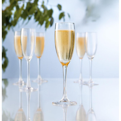 Ly Rượu Champagne Thủy Tinh Luminarc World Wine 160ML - bộ 4 ly - G8981