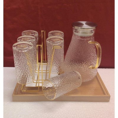 Bộ bình cốc thủy tinh chuywj nhiệt lên đến 400 độ C kèm giá úp cốc