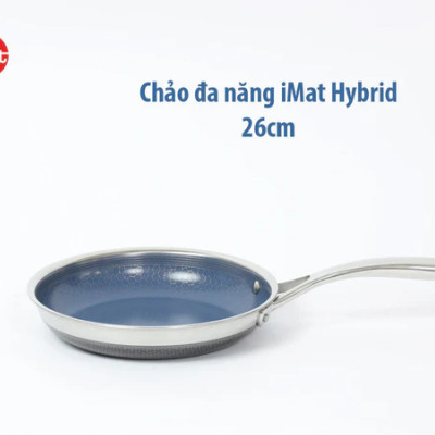 Chảo chiên iMat Hybrid lòng xanh