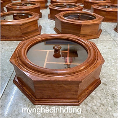 Khay mứt tết bằng gỗ hương đá đẹp long lanh 