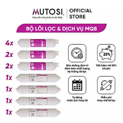 [ MQ8 ] Combo lõi lọc nước + miễn phí gói dịch vụ bảo dưỡng và thay thế tại nhà định kỳ 4 lần/1 năm
