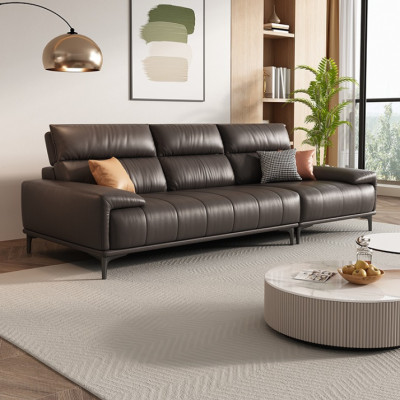 Sofa băng tay bọc da cao cấp Tundo HDCT-06