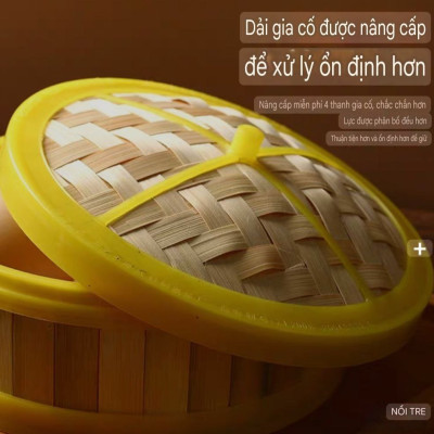 XỬNG HẤP NỒI BẰNG TRE THỦ CÔNG TỰ NHIÊN – CHẮC CHẮN, ĐẸP MẮT, AN TOÀN CHO SỨC KHỎE - XỬNG HẤP TRE DỄ XỬ DỤNG