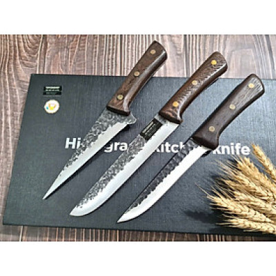 BỘ 3 DAO BẾP THÁI, LỌC MÃ QE1 TR8