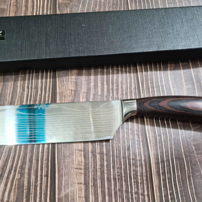 DAO - DAO BẾP NHẬT BẢN USUBA THÉP DAMASCUS MÃ A1 DT125 nt topcoomshop vn