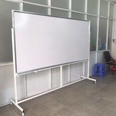 Bảng Di Động 01 Mặt Viết Bút Lông Cao Cấp Bavico Trắng - 1,2x2,4m