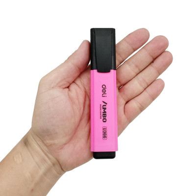 Bút Dạ Quang Jumbo Deli EU366-PK - Màu Hồng