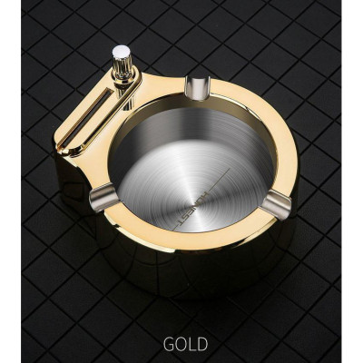 Gạt Tàn HONEST GOLDEN ASHTRAY Gạt tàn có quẹt lửa (bật lửa) Cao Cấp