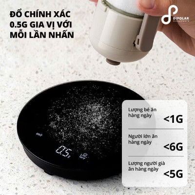 Lọ Đựng Gia Vị Thủy Tinh Thông Minh Chống Ẩm, Hủ Đựng Gia Vị Sang Trọng Không Cần Thìa - HÀNG CHÍNH HÃNG MINIIN