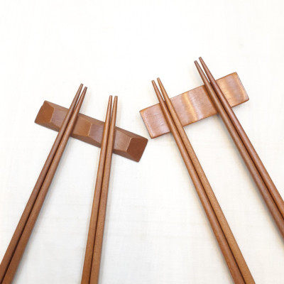 Bộ 5 Đôi Đũa Gỗ Nhãn Tự Nhiên - VAGOO - Làm Thủ Công Sang Trọng, Tinh Tế, Chống Thấm, Chống Mốc Đạt Chuẩn An Toàn