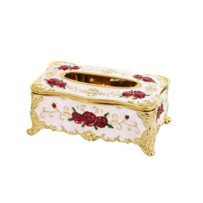 Hộp khăn giấy Hợp kim chữ nhật 76101C