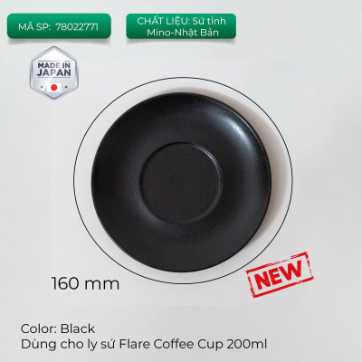 Ly đĩa sứ ORIGAMI Flare Coffee Cup Saucer 200ml