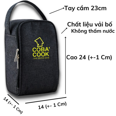 Túi đựng hộp cơm logo COBA
