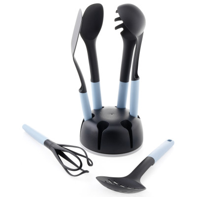 Bộ dụng cụ 6 món silicon SUNRISE (xẻng chiên, xào, vá múc canh, vá dài, phết)