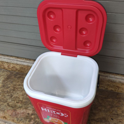 Bình Đựng Đá 20L Có Vòi, Quai Xách – Giữ Nhiệt Tốt, Hình Vuông Cao Chân Đế Chắc  Dùng Đựng Nước Thực Phẩm Đa Năng