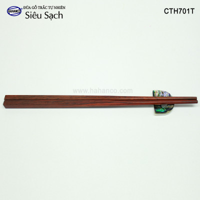 Đũa gỗ Trắc Việt Nam vân đẹp siêu sạch (10 đôi rất đẹp) - CTH701T - gỗ Trắc tự nhiên - Sang trọng trên bàn ăn