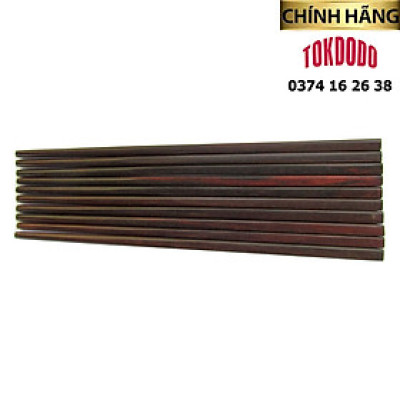 Bộ 10 Đôi Đũa Gỗ Trắc Trơn Cao Cấp TOKDODO