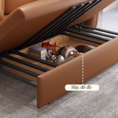 Sofa giường đa năng hộc kéo Vintage HGK-17 ngăn chứa đồ tiện dụng Tundo KT 1m8