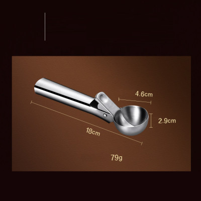 Dụng cụ múc kem, và trái cây inox - 18cm, 79g