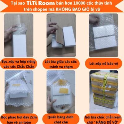 Ly thủy tinh vuông chịu nhiệt 400ML Cốc thủy tinh uống sinh tố sang chảnh cao cấp phong cách Vintage dễ thương