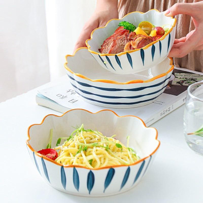 Tô viền hoa phong cách Nhật Bản, Viền vàng, xinh xắn, bắt mắt, men sáng bóng