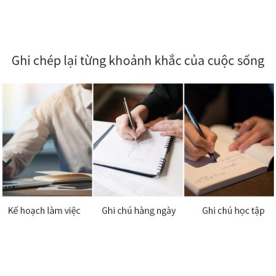 Sổ Tay Kinh Doanh Bìa Da PU mềm NoteBook  BAOKE tặng kèm bút