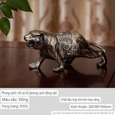 Gạt Tàn hình con Hổ Phong Thuỷ Gạt Tàn Cọp Tài Lộc trang trí