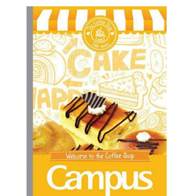 Lốc 5 quyển vở kẻ ngang 200 trang B5 Coffee Shop Campus NB-BCOF200