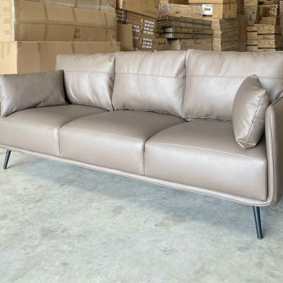 Sofa da xuất khẩu Juno sofa màu xám 200 x 85 x 85cm