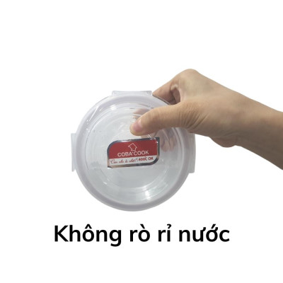 Bộ 4 hộp đựng cơm, trữ thực phẩm thủy tinh chịu nhiệt COBA