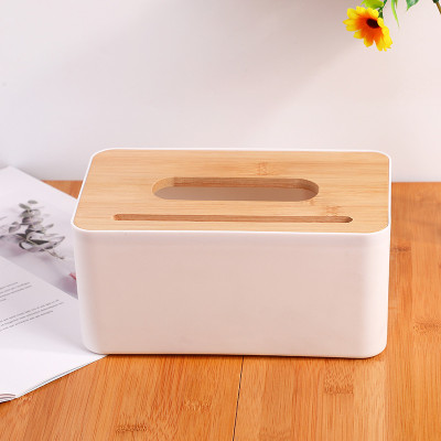 Hộp Đựng Khăn Giấy Nắp Gỗ Sang Trọng