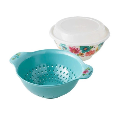 Chậu kèm rổ, nắp The Pioneer Woman Breezy Blossom 14769 (4.7+5.7L) – bộ Hàng chính hãng