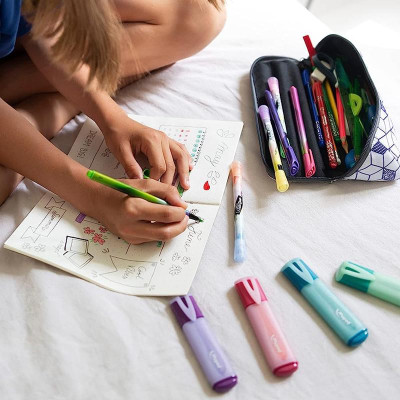 Bút Dạ Quang Classic Pastel Kim Tuyến - Maped 742033 - Mực Xanh Lá