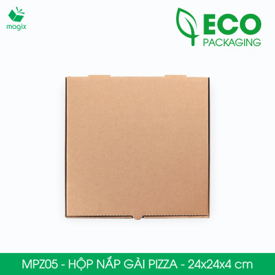 MPZ05 - 24x24x4 cm - 60 Hộp nắp gài pizza đa dụng - Hộp nắp gập, hộp carton gói hàng, hộp quà